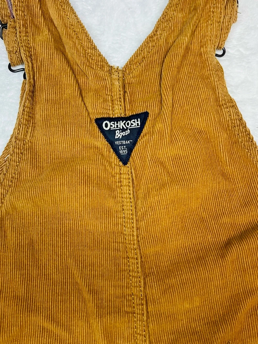 OshKosh B'gosh Mustard Yellow Corduroy Kids Overalls